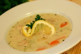 Tárkonyos csirkeragu leves